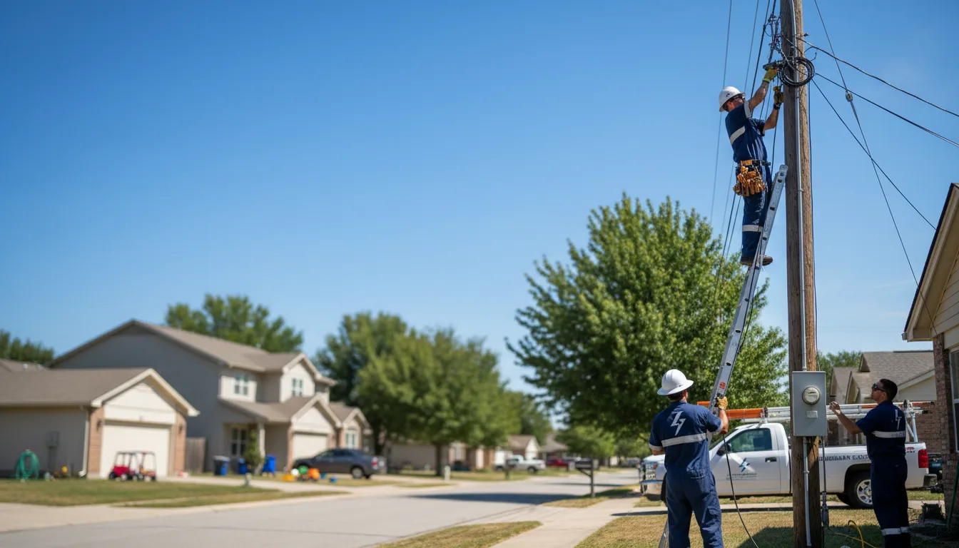 Residential electrician providing installation services in Henrietta, NY